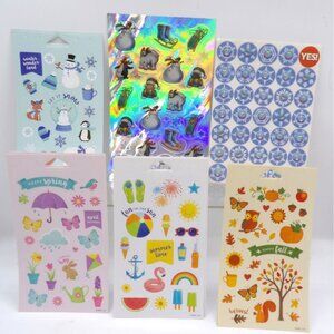 242 Seasons Stickers  Spring, Summer, Fall & Winter Theme 10 Sheets
